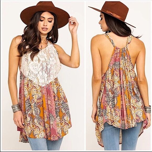 Free People Intimately Count Me In Trapeze Top - Picture 2 of 14